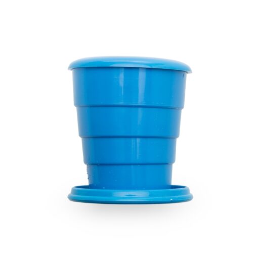 Copo Para Brindes Retrátil 130 ml na cor azul