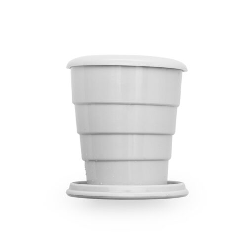 Copo Promocional Retrátil 130 ml na cor branco
