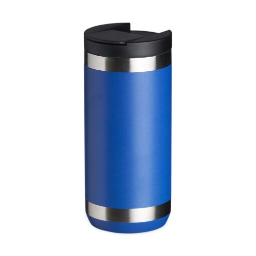 Copo Personalizado Térmico 350Ml - azul com detalhes em inox