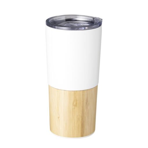 COPO TÉRMICO BAMBU 600ML SPX-04084-BCO NA COR BRANCO