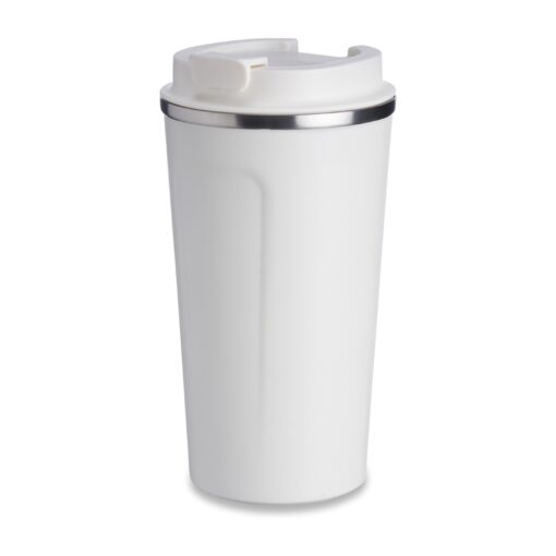 Copo Térmico 500Ml P/ Café Branco E Inox