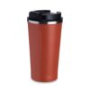 Copo Para Brindes Térmico 500Ml P/ Café - vermelho com detalhes em inox