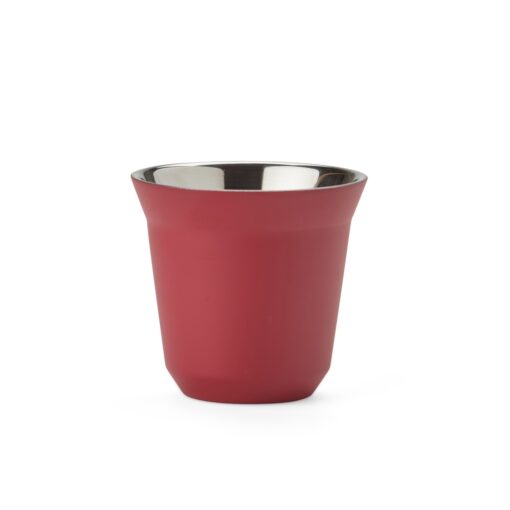 Copo Personalizado Inox 80Ml - Vermelho | Brindes Brasil