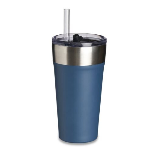 COPO TÉRMICO C/ CANUDO SPX-18655-AZU NA COR AZUL