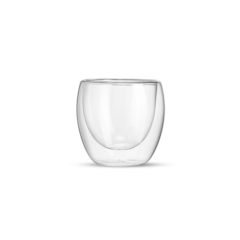 COPO VIDRO PAREDE DUPLA 160ML SPX-06096 NA COR BRANCO