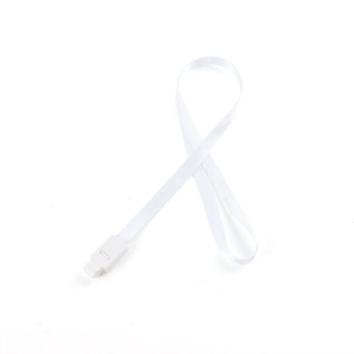 Cordão Personalizado Plástica - Branco | Brindes Brasil