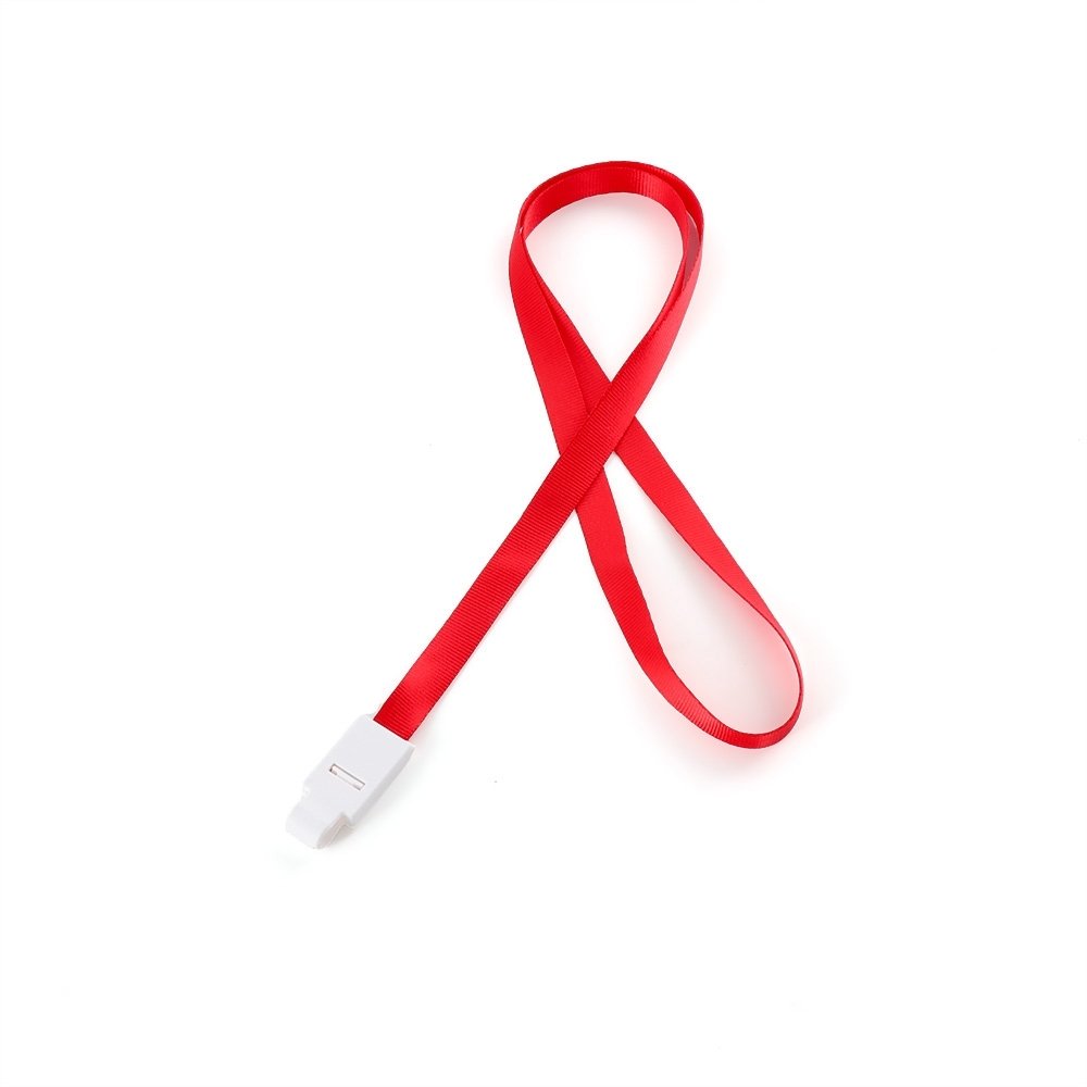 CORDÃO PARA CRACHÁ POLIÉSTER SPX-06026 NA COR VERMELHO