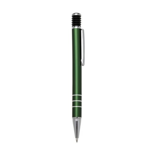 Caneta Promocional Metal - verde com detalhes em prata