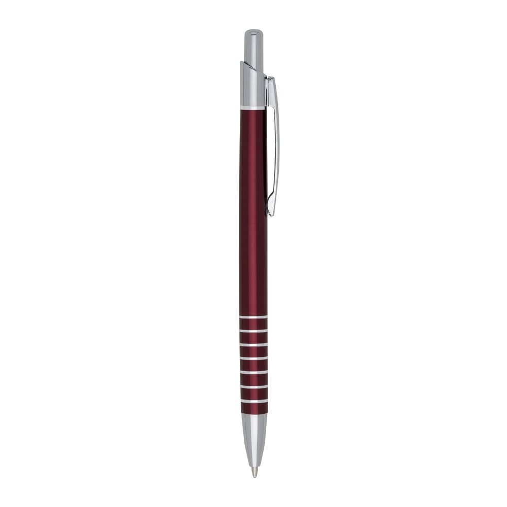 CANETA METAL C/ 7 ANEIS  SPX-ER169B NA COR VERMELHO