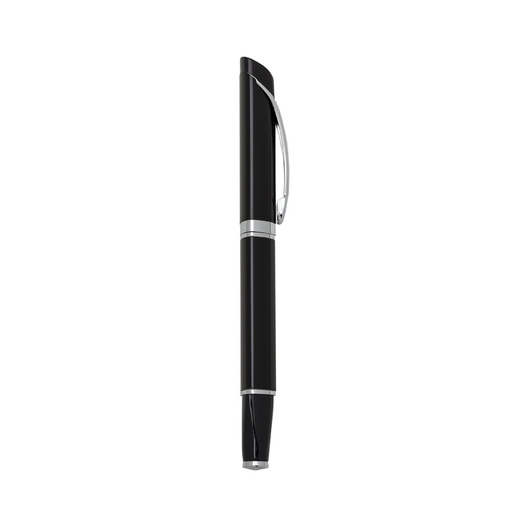 CANETA METAL ESFERO TRIANGULAR DET PRETO SPX-ER185B NA COR PRETO