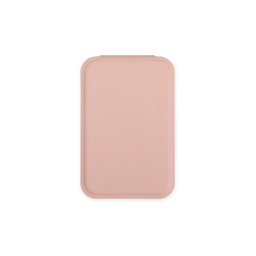 Espelho Couro Sintético Retangular De Bolso | Produto Promocional na cor rosa