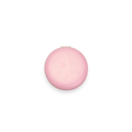 Espelho Duplo Revestido Em Pu | Produto Promocional na cor rosa