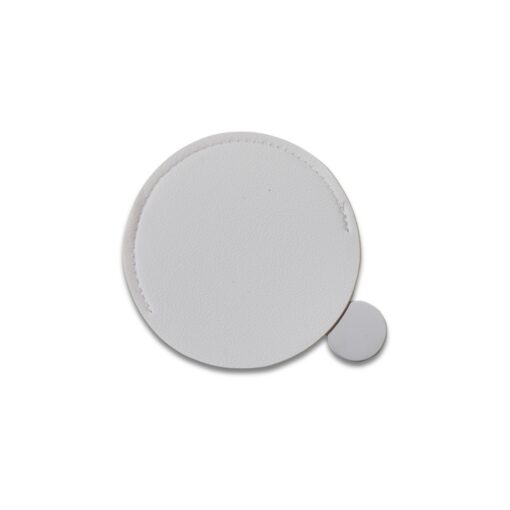 Espelho De Aço Inox | Produto Promocional - branco com detalhes em inox
