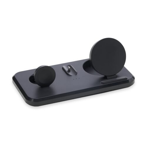 Dock Station 3 Em 1 | Brinde Personalizado na cor preto