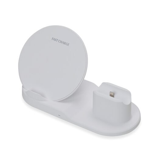 Dock Station 3 Em 1 | Brinde Personalizado na cor branco