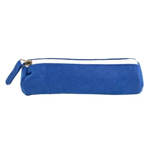 Estojo Personalizado Escolar De Feltro na cor azul