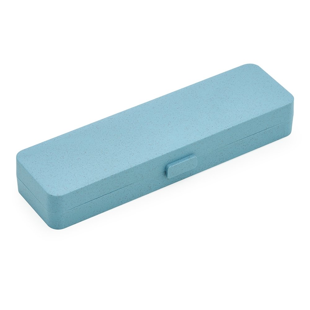 ESTOJO EM FIBRA DE BAMBU P/ CANETA  SPX-10398P NA COR AZUL