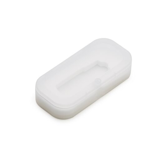ESTOJO PLASTICO P/ PEN DRIVE GIRATORIO  SPX-13223-TRA NA COR TRANSPARENTE
