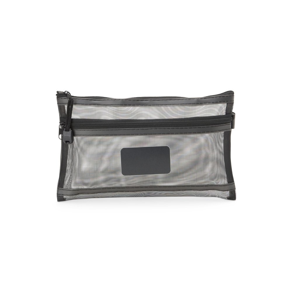 ESTOJO DE MALHA DE NYLON SPX-08089 NA COR PRETO