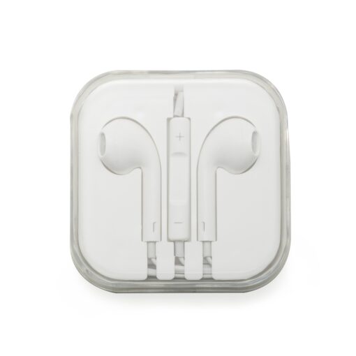 Fone Personalizado De Ouvido C/ Microfone -Bco/Bco na cor branco