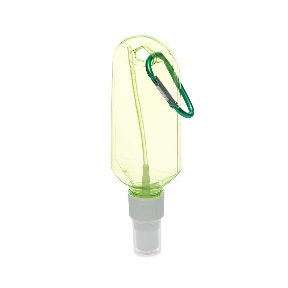 FRASCO SPRAY 100 ML C/ MOSQUETÃO  SPX-P@18632 NA COR VERDE