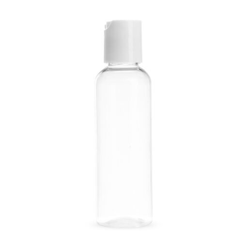 Frasco Multiuso 60Ml | Brinde Personalizado - transparente com detalhes em branco