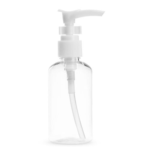 Frasco Multiuso 75Ml | Brinde Personalizado - transparente com detalhes em branco