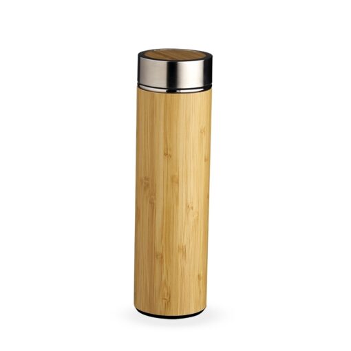 Garrafa Personalizada Bambu 500Ml - Madeira | Brindes Brasil