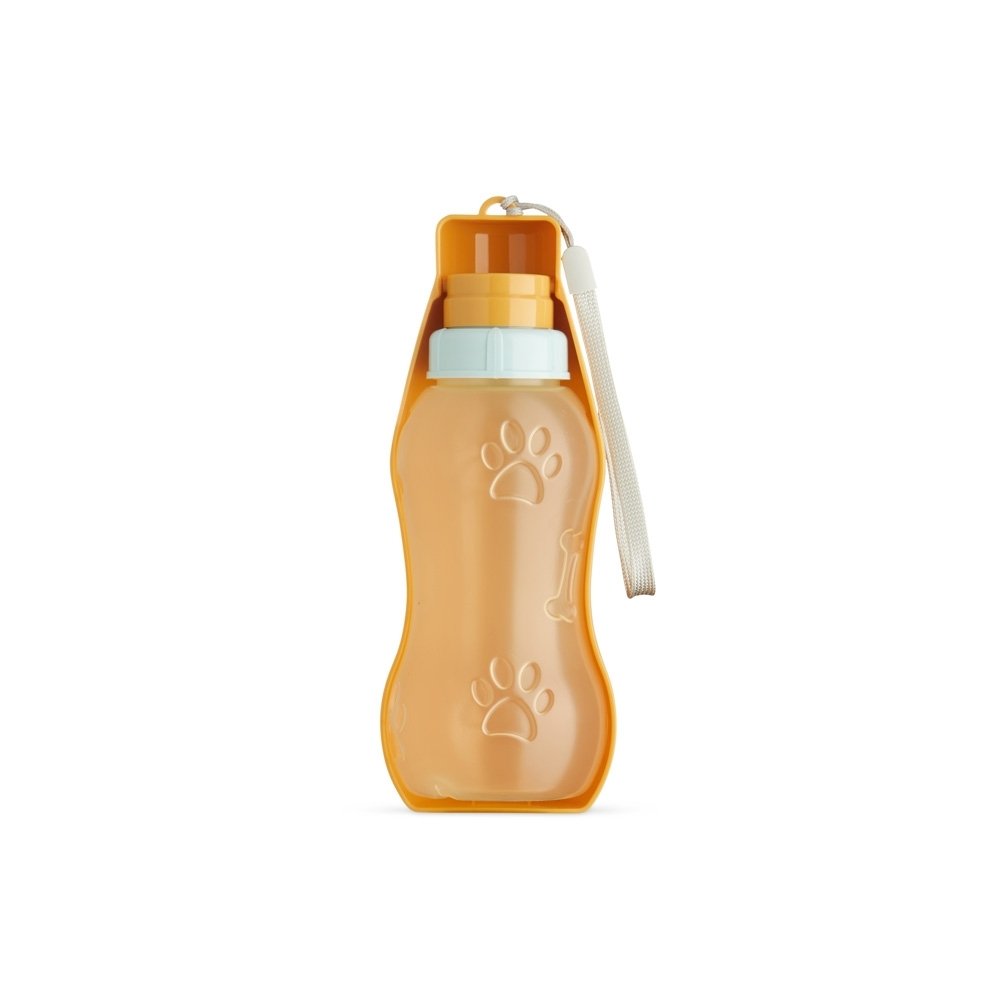 GARRAFA BEBEDOURO PET 400ML SPX-03152 NA COR LARANJA
