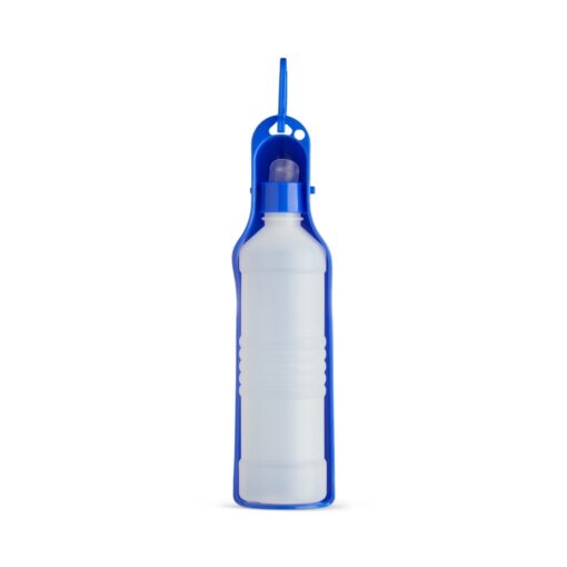 Garrafa Personalizada Bebedouro Pet 420Ml - azul com detalhes em branco