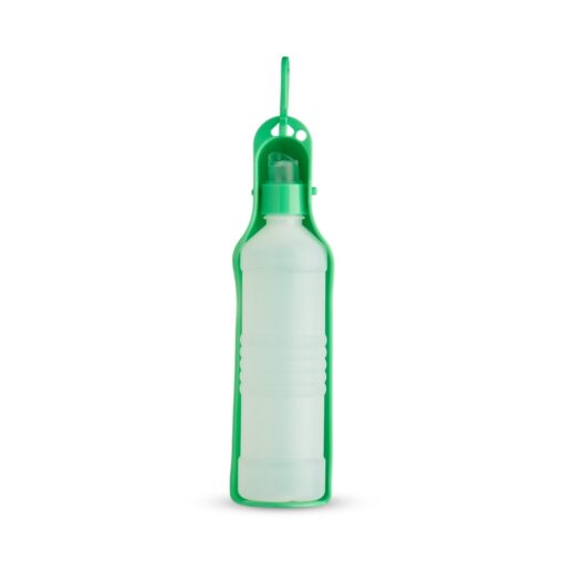 Garrafa Com Logo Bebedouro Pet 420Ml na cor verde