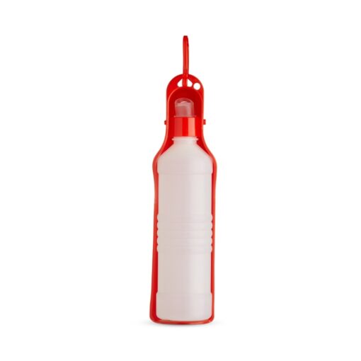 Garrafa Personalizada Plástico 420Ml - Vermelho/Branco