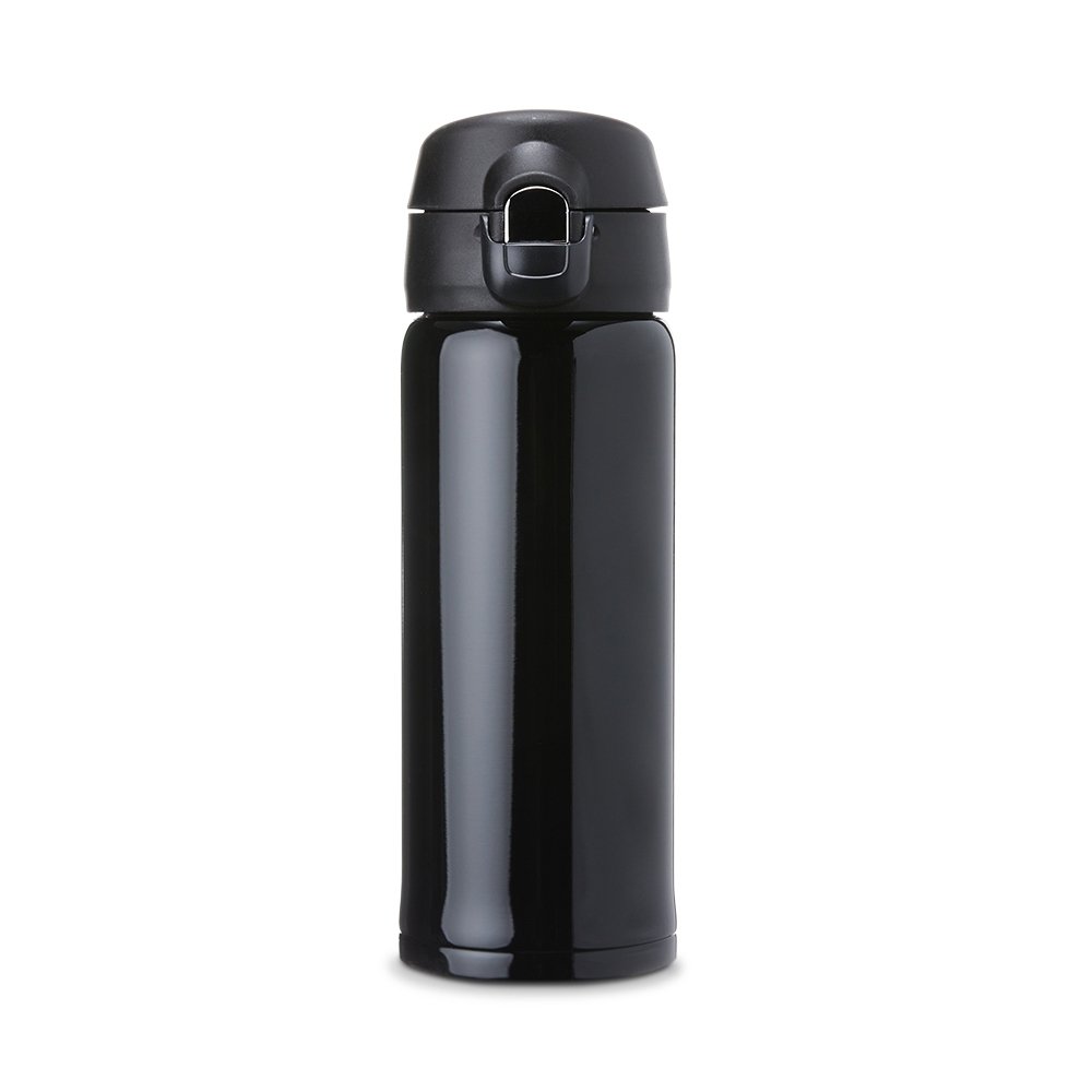 GARRAFA TÉRMICA INOX 400ML SPX-18715 NA COR PRETO