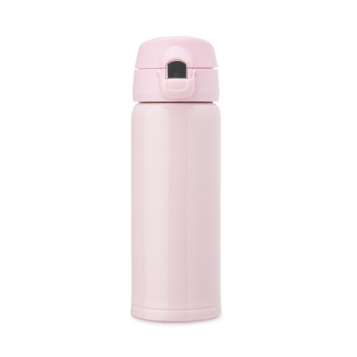 Garrafa Personalizada Inox 400Ml - Rosa/Prata SPX-18715-RSC