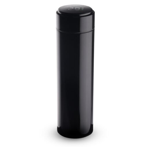 GARRAFA EM AÇO INOX PAREDE DUPLA 450ML SPX-14644-PRE NA COR PRETO