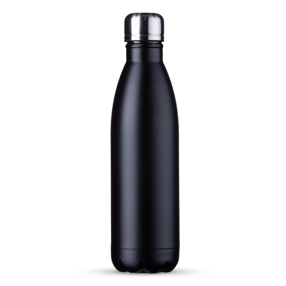 GARRAFA 750ML INOX TAMPA PRATA SPX-17011F NA COR PRETO