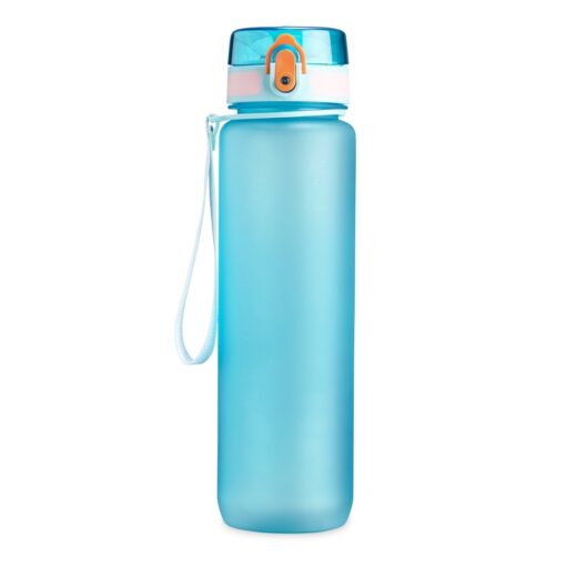Squeeze Personalizado Para Empresas Plástico 1 Litro na cor azul