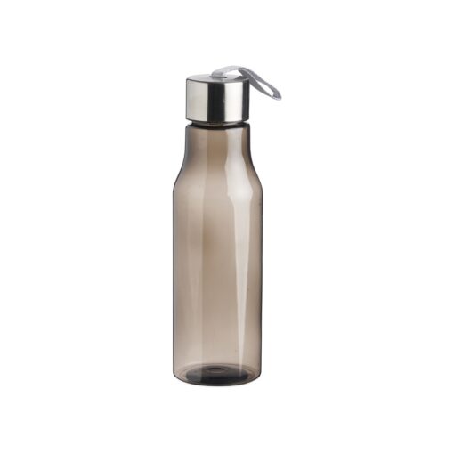 Garrafa Personalizada Plástica 600Ml - Preto/Prata