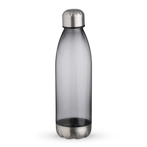 Garrafa Personalizada Plástica 700Ml - Preto/Inox SPX-17012-FUM/INO