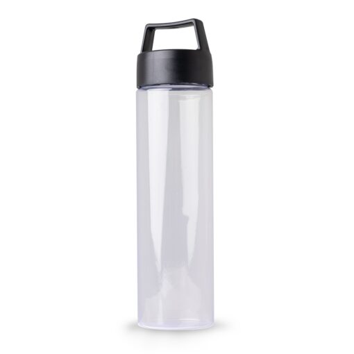 Garrafa Personalizada Plástica 700Ml - Transparente/Preto
