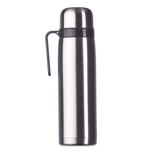 Garrafa Personalizada Inox 1L - Prata | Brindes Brasil