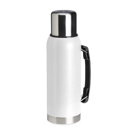 GARRAFA TÉRMICA 1 LITRO *TEXTURA SPX-18678T-BCO NA COR BRANCO