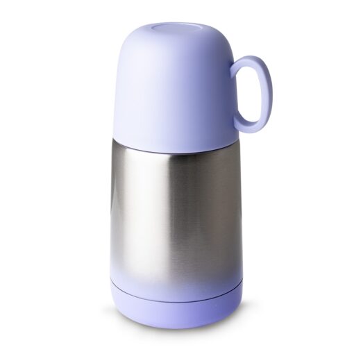 Garrafa Personalizada Plástica 230Ml - Roxo/Inox