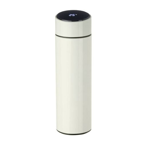 GARRAFA TÉRMICA 400ML C/ TERMÔMETRO SPX-14794-BCO NA COR BRANCO