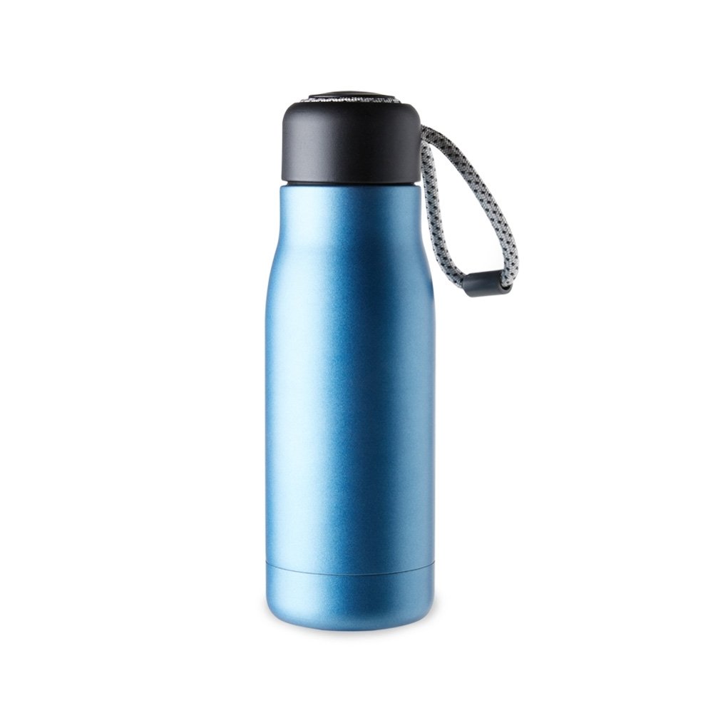 GARRAFA TÉRMICA C/ CORDÃO SPX-18723 NA COR AZUL