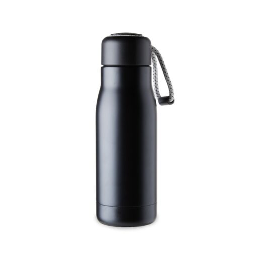 Garrafa Personalizada Inox 420Ml - Preto | Brindes Brasil