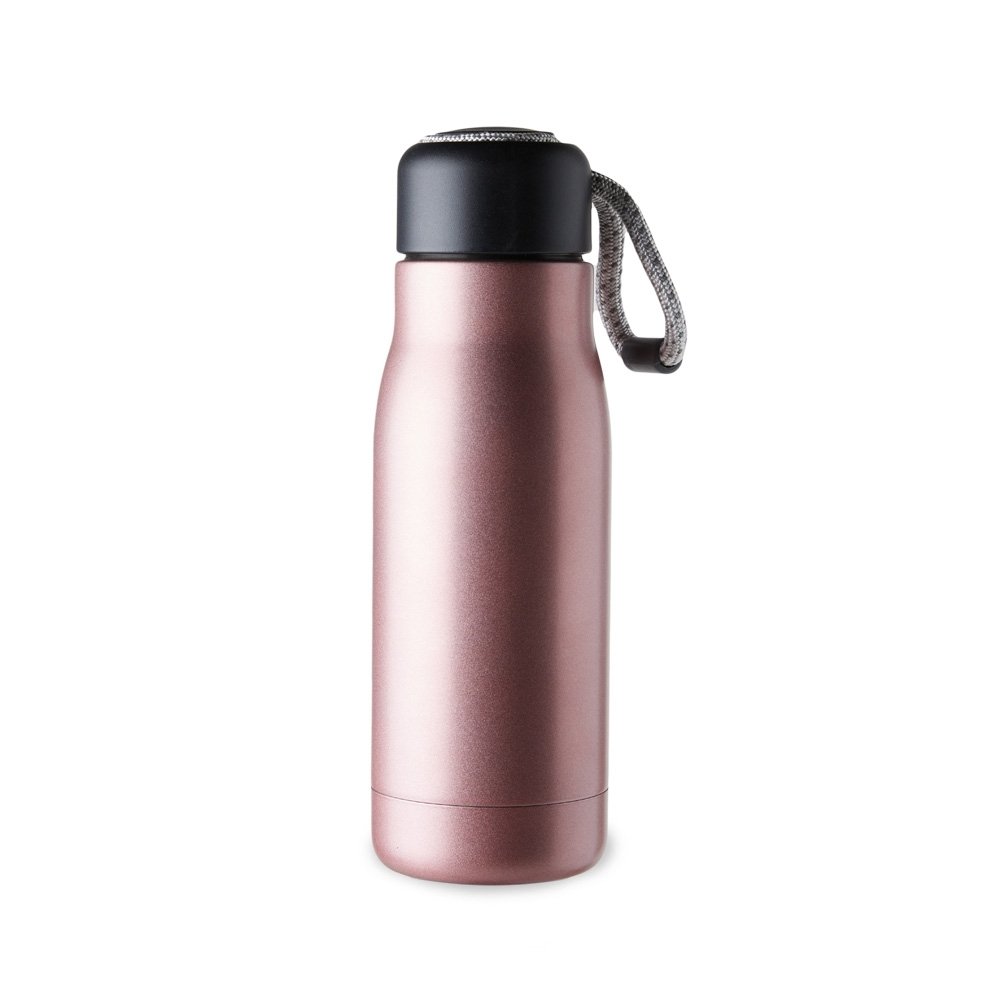 GARRAFA TÉRMICA C/ CORDÃO SPX-18723 NA COR ROSA