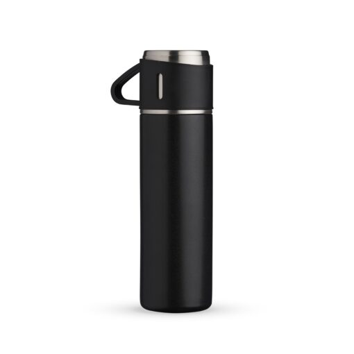 Garrafa Personalizada Inox 450Ml - Preto/Inox
