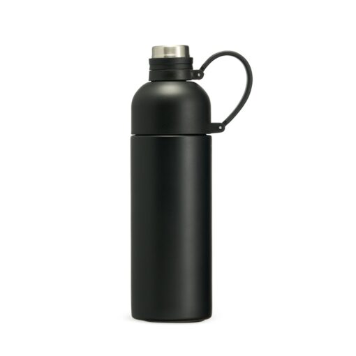 Garrafa Personalizada Inox 460Ml - Preto | Brindes Brasil
