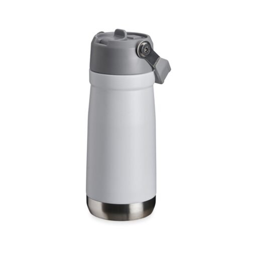 Garrafa Personalizada Inox 550Ml - Branco/Cinza SPX-04097-BCO
